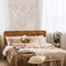 Large Macrame Wall Hanging with Rod Boho Decor Woven Tapestry Wall Art Bohemian Decor Tassel Macrame Curtains for Home Living Room Wedding Apartment Decoration (Classic Style)